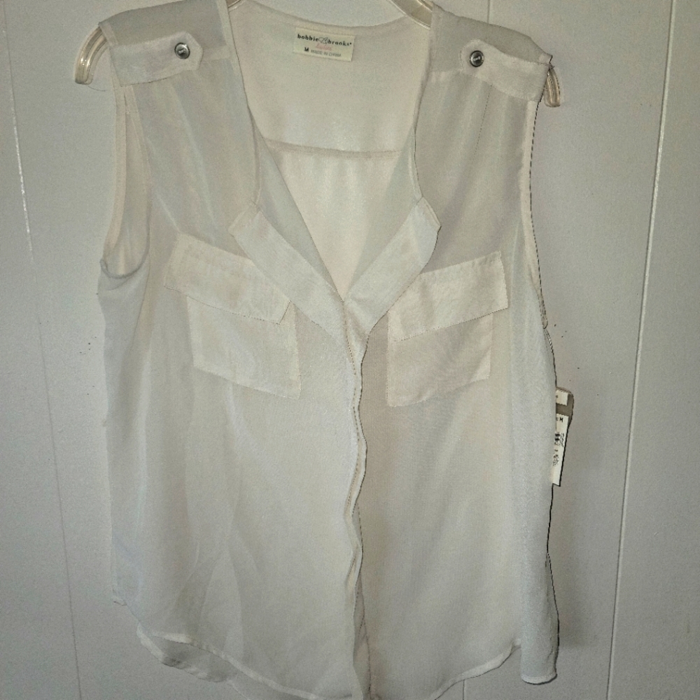 Bobbie Brooks Sheer Tank Blouse